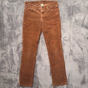 J.Crew Brown Corduroy Pants Women's Size 26S City Fit